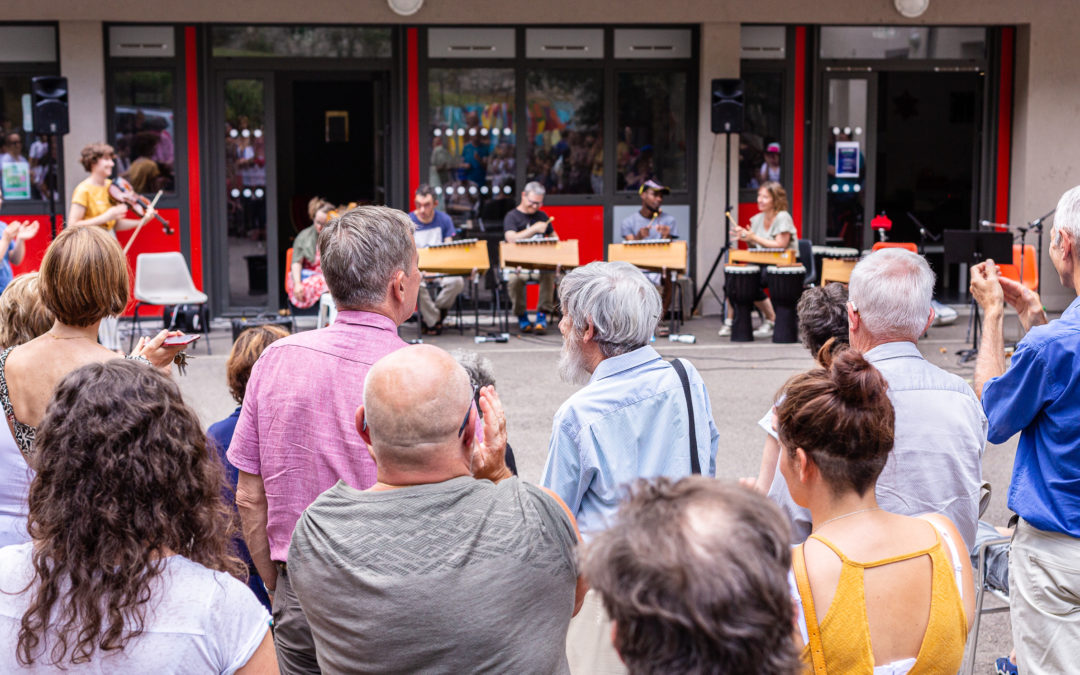 Atelier musique et handicap du Conservatoire de Grenoble à Sainte-Agnès