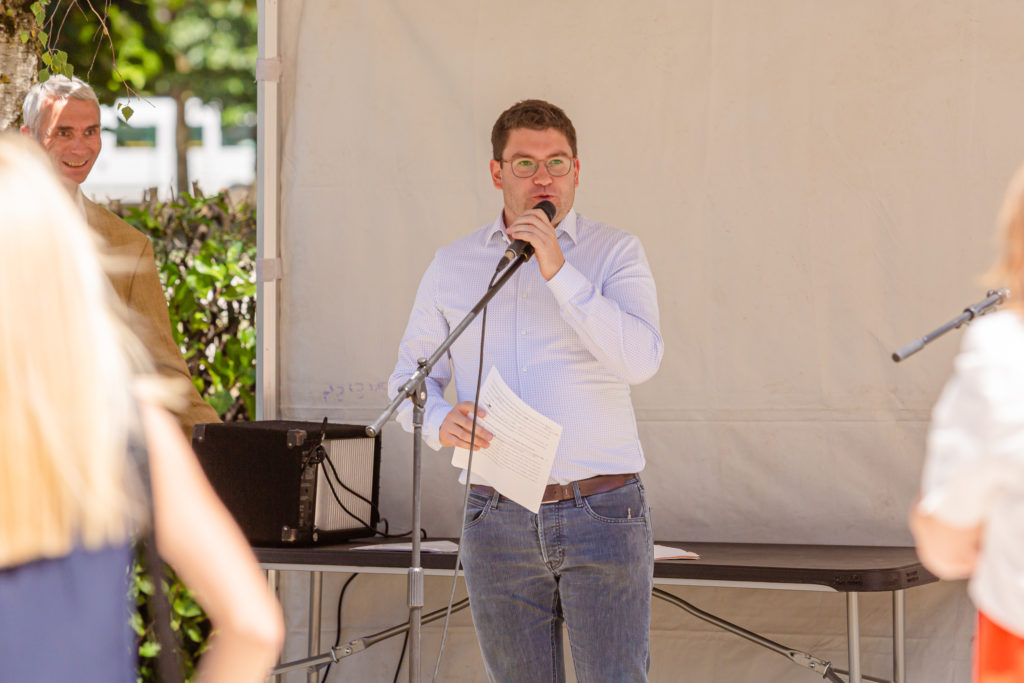 Frank Longo à l'inauguration des Ecrins