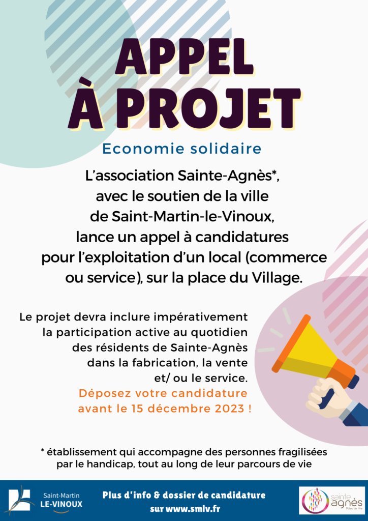 Appel à projet d'économie solidaire